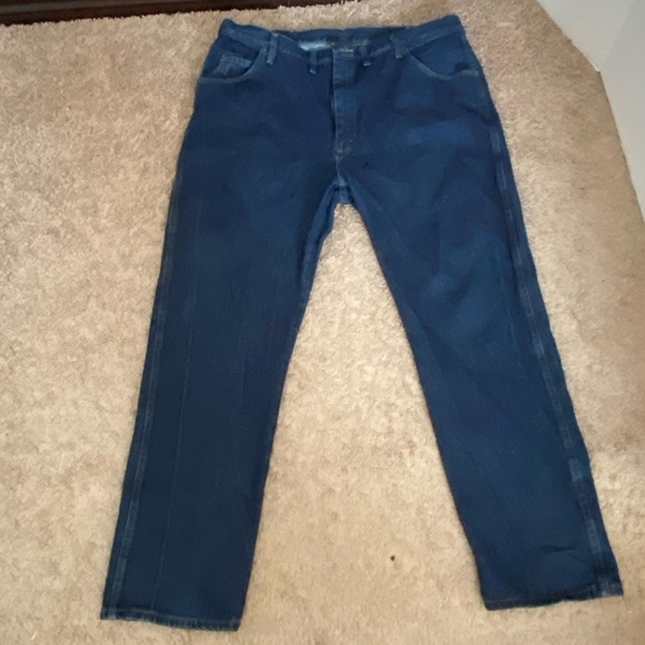 Wrangler 100% Cotton Pants Blue Jeans Size 44/32 - Picture 3 of 16